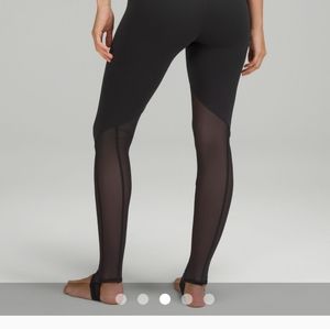 Brand New Black Size 6 Lululemon Nulu Mesh Stirrup Leggings With Tags